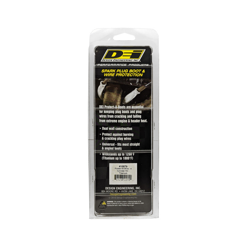 DEI 10579 Protect-A-Wire 4 Cylinder Kit - Titanium