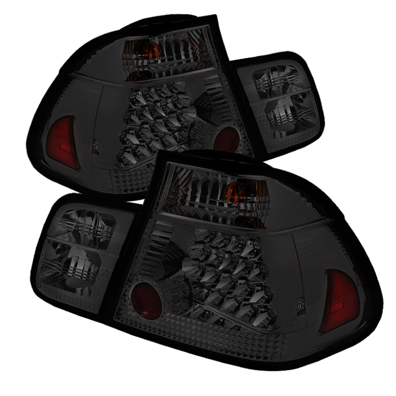 Spyder 5015068 fits BMW 02-05 E46 3-Series 4Dr Tail Lights Smke ALT-YD-BE4602-4