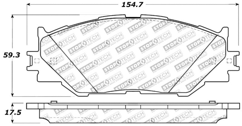 Stoptech 309.1178 Performance 06-10 Lexus IS250 Front Brake Pads
