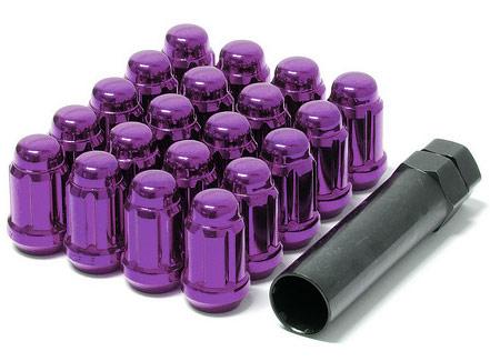 Wheel Mate 41886L Muteki Closed End Lug Nuts - Purple 12x1.50