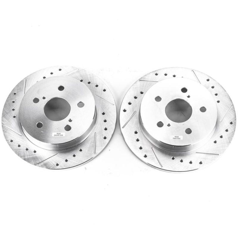 PowerStop fits Lexus ES350 Rear Evolution Drilled & Slotted Rotors - Pair