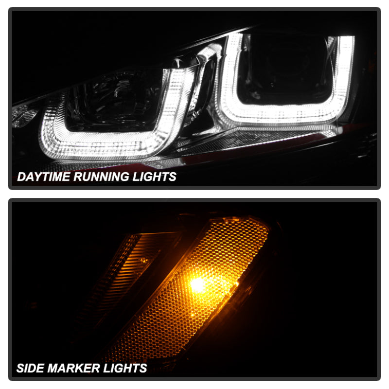 Spyder 5080592 fits Volkswagen 14-16 Golf VII Projector Headlights DRL LED Red