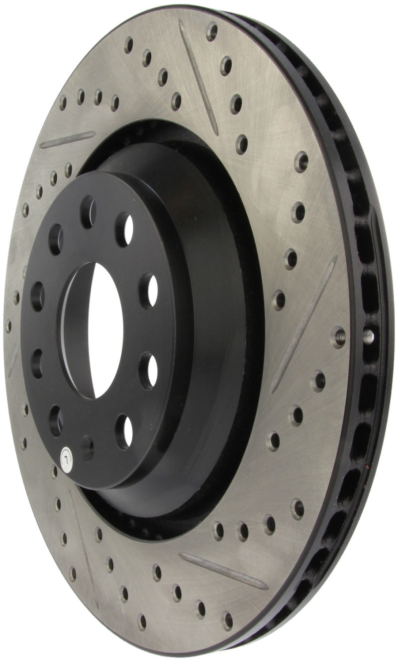 Stoptech 127.33113L 09 fits VW Passat CC / 06-09 Passat Slotted & Drilled Left Rear Rotor