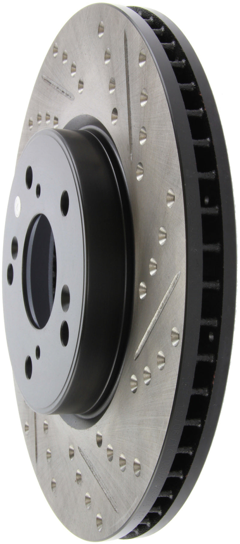 Stoptech 127.40086L Slotted & Drilled Sport Brake Rotor Front Left 13 fits Honda Accord Sport