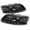 Spyder 5029416 fits Audi 05-07 A6 Projector Headlights Halogen Model Only - DRL