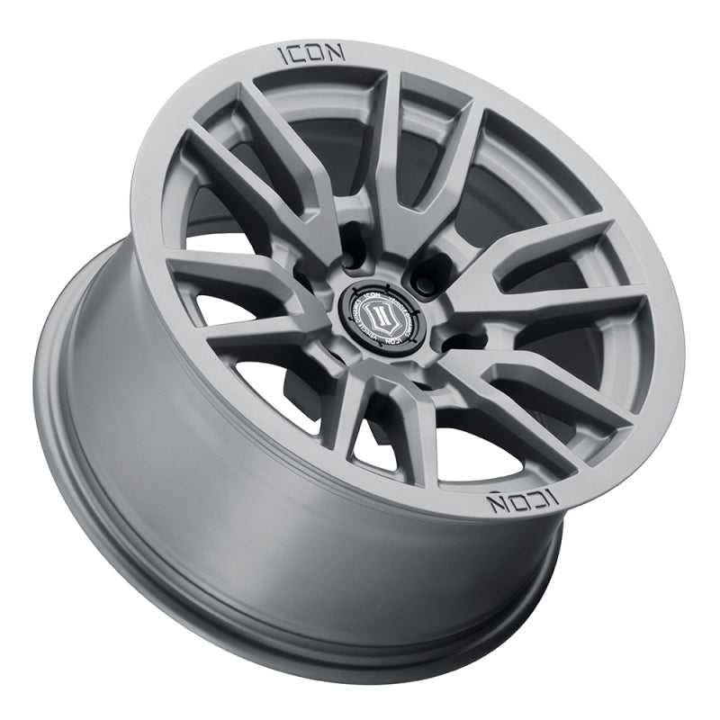 ICON 2417856350TT Vector 6 17x8.5 6x135 6mm Offset 5in BS 87.1mm Bore Titanium Wheel