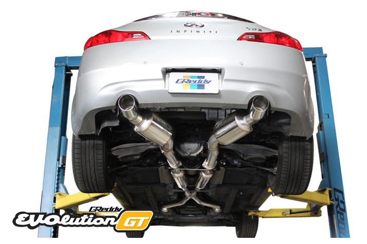 GReddy 10128304 07-14 fits Infiniti G37 Evolution (RWD ONLY) GT 304SS Cat-Back E