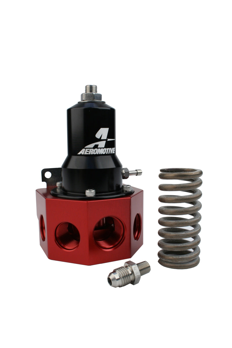 Aeromotive 13133 Regulator - 0 PSI - .500 Valve - 4x AN-08 and AN-10 inlets / A