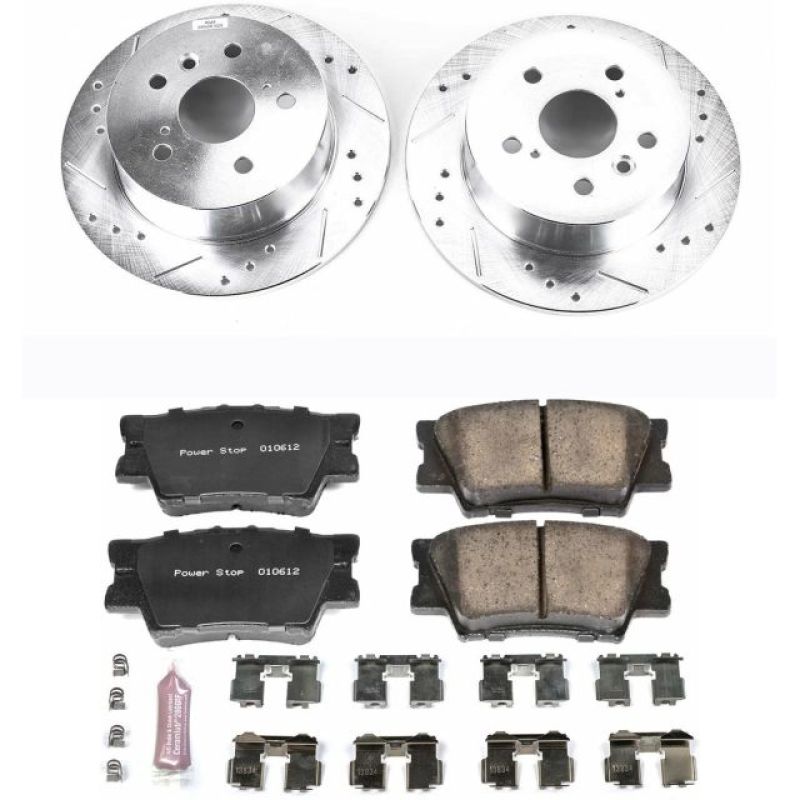 PowerStop K3068 fits Lexus 07-12 ES350 Rear Z23 Evolution Sport Brake Kit