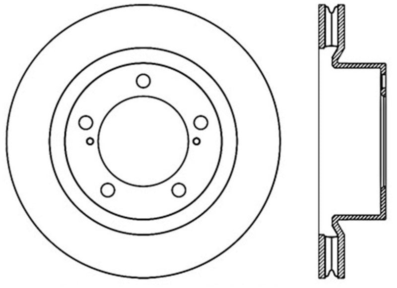 Stoptech 120.44162CRY 08-11/13-18 fits Toyota Land Cruiser Front Premium High Carbon Cryo Brake Rotor