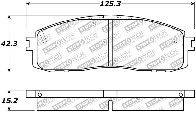 Stoptech 309.0622 Performance 87-92 MK3 Supra Rear Brake Pads