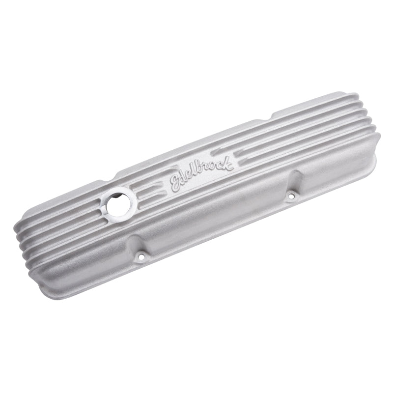 Edelbrock 41439 Valve Cover Classic Series fits Chevrolet 1959-1986 262-400 CI V8 w/ Breather Holes Satin