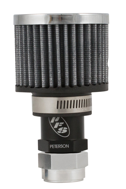 Peterson Fluid Systems 08-0450 Breather One-Way Vac -12AN w/ Filter