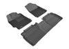 3D MAXpider L1TY17301509 2016-2020 Lincoln Nautilus/Mkx Kagu 2nd Row Floormats - Black