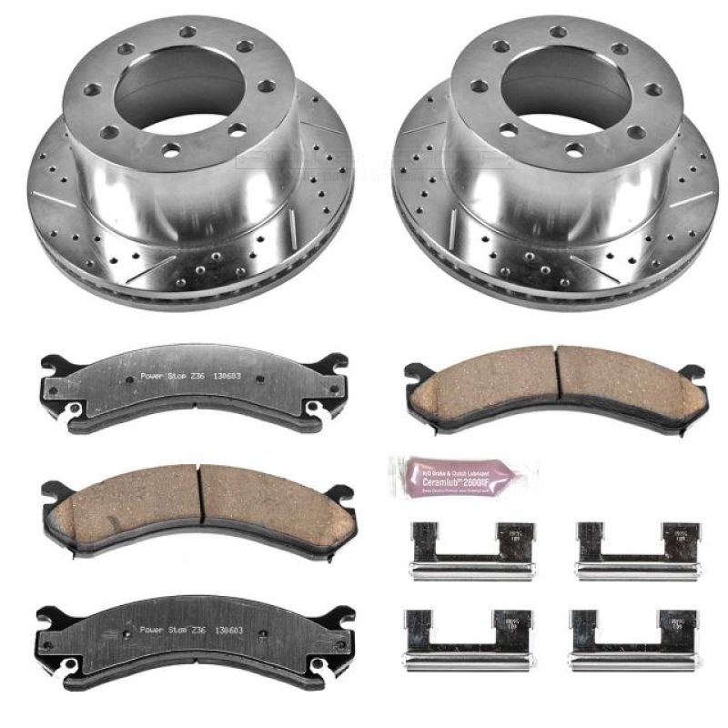 PowerStop K5337 36 fits Chevrolet Silverado 3500 Rear Z36 Truck & Tow Brake Kit