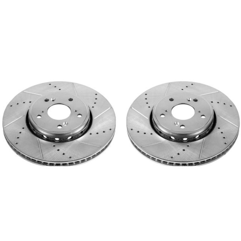 PowerStop fits Acura ILX Front Evolution Drilled & Slotted Rotors - Pair