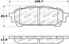 StopTech 308.1004 Street Touring WRX Rear Brake Pads