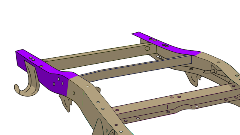 RustBuster RB7352R Rear Frame Section