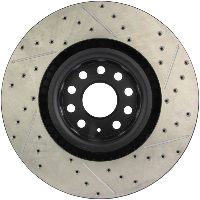 Stoptech 127.33112R 09 fits VW Passat CC / 06-09 Passat Slotted & Drilled Right Front Rotor