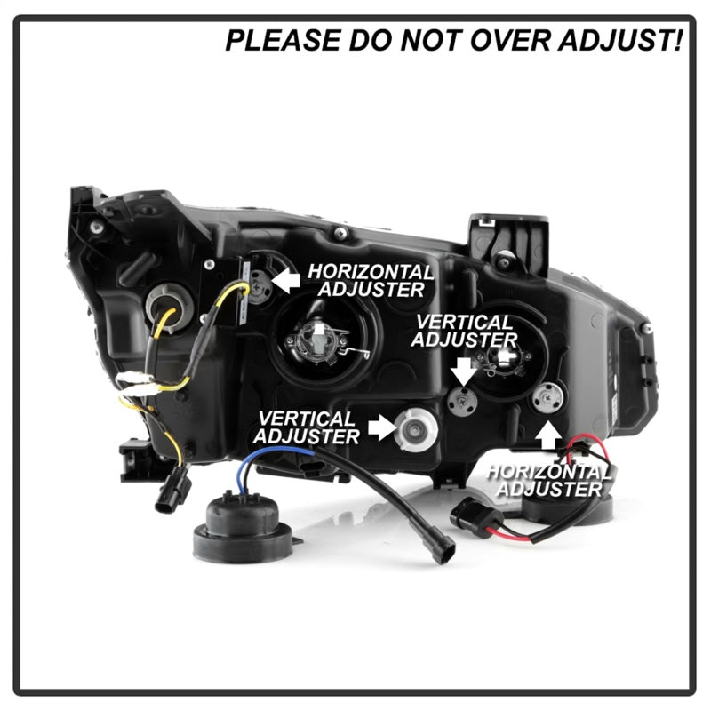 Spyder 5087867 fits Honda Civic 16- 2DR/4DR/Hatchback Projector Headlights - Bl