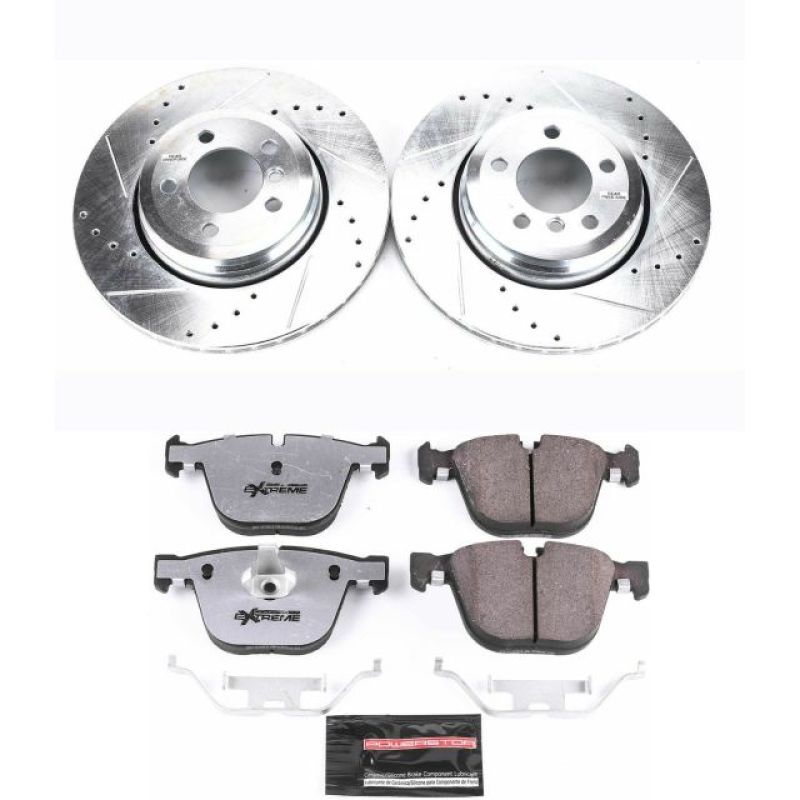 PowerStop K2086-26 02-05 fits BMW 745i Rear Z26 Street Warrior Brake Kit