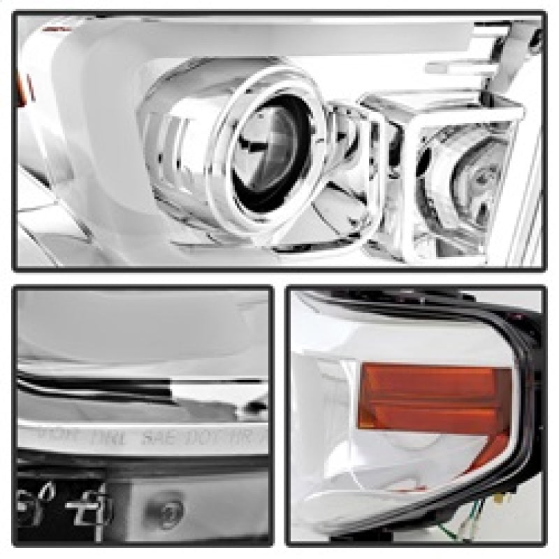 Spyder 5080141 fits Toyota 14-20 Tundra 2016 Projector Headlights Light Bar DRL