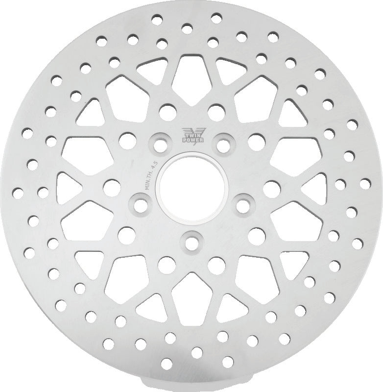 Twin Power 666842 84-17 Big Twin Exc 08-17 FLH FLT Rear 11.5 Solid Rotor Mesh