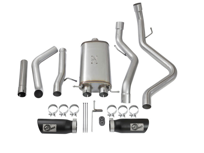AFE 49-44071-B orce-Xp 3in CB SS Dual Exhaust w/Black Tips 09-16 fits GM Silver