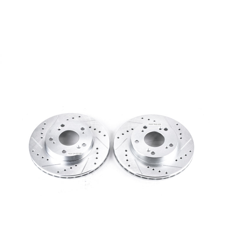 PowerStop fits Acura 02-06 RSX Front Evolution Drilled & Slotted Rotors - Pair