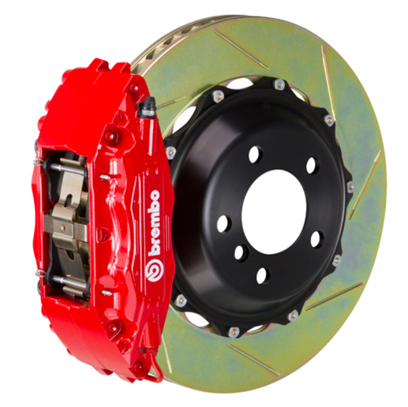 Brembo 122.7005A2 fits Camaro/Firebird Front GT BBK 4 Piston Cast 2pc 332x32 2pc Rotor Slotted Type1-Red