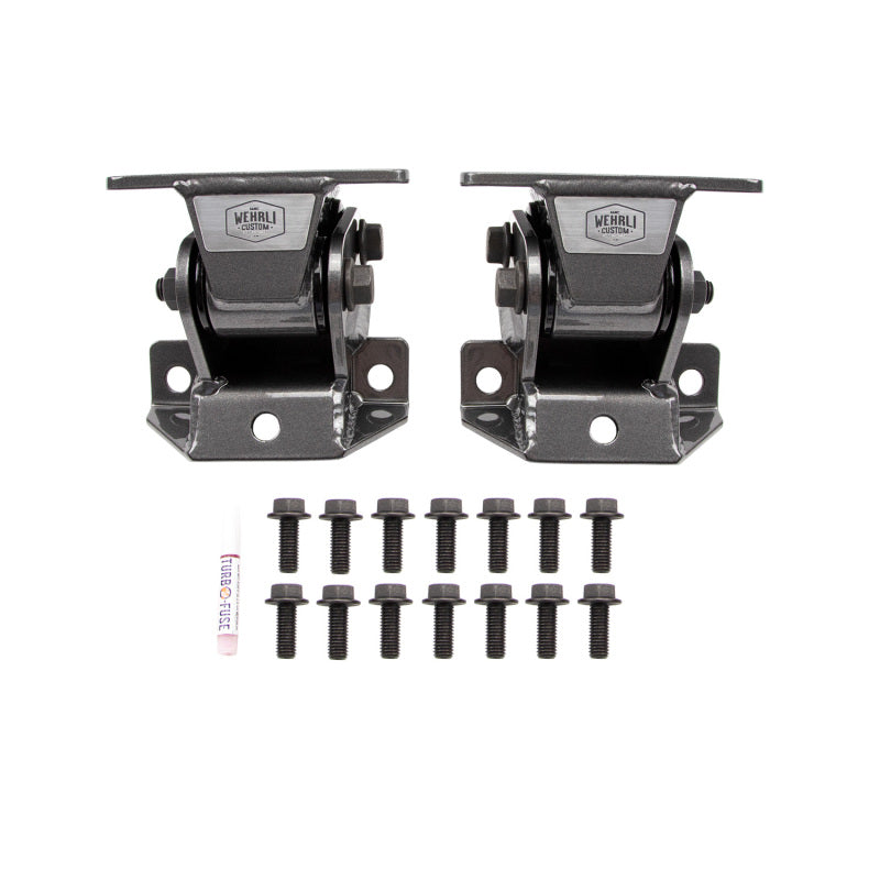 Wehrli WCF100160-FTB 11-16 fits Chevrolet Duramax LML Heavy Duty Engine Mount - Fine Texture Black