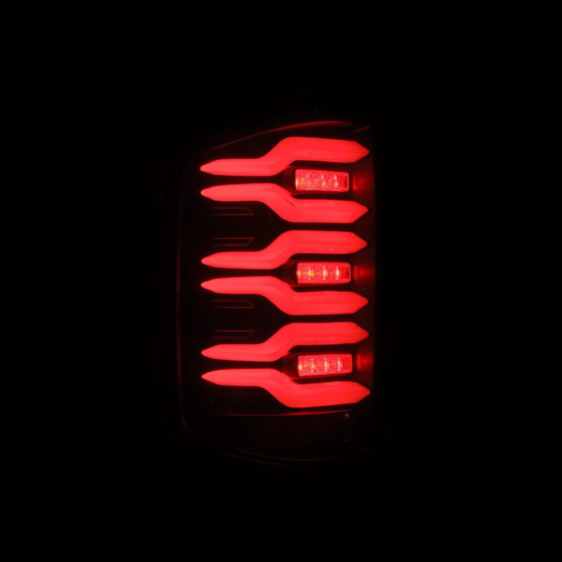 AlphaRex 620030 14-18 fits Chevrolet Silverado Luxx-Series LED Tail Lights Bl