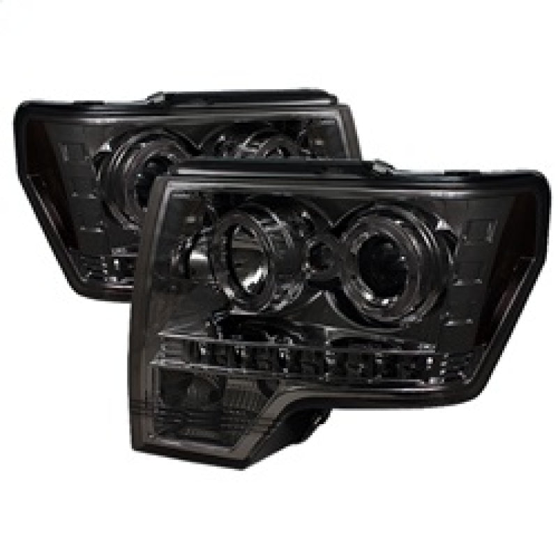 SPYDER 5010254 fits Ford F150 Projector Headlight Halogen Model LED Halo LED smk