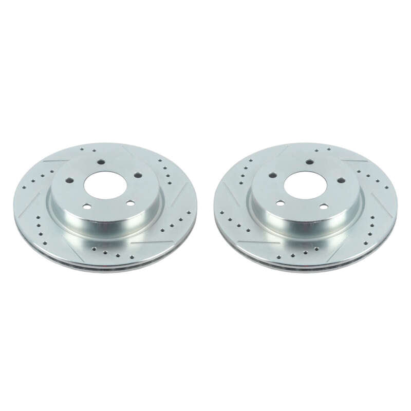 PowerStop fits Nissan 18-19 Leaf Rear Evolution Drilled & Slotted Rotors - Pair