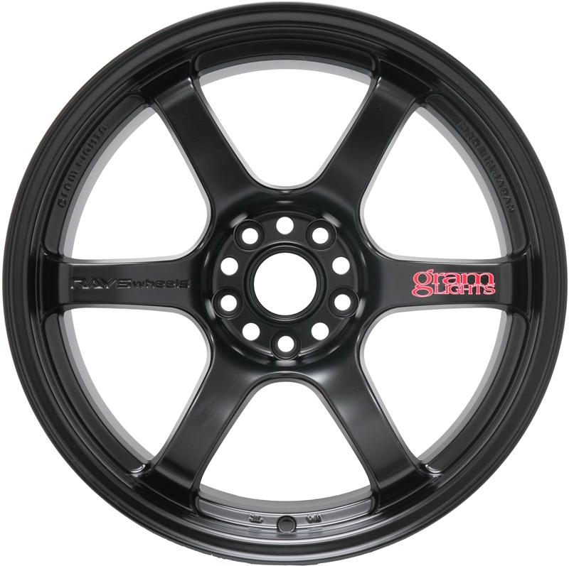 Gram Lights WGIQ38DH 57DR 17x9.0 +38 5-100 Semi Gloss Black Wheel