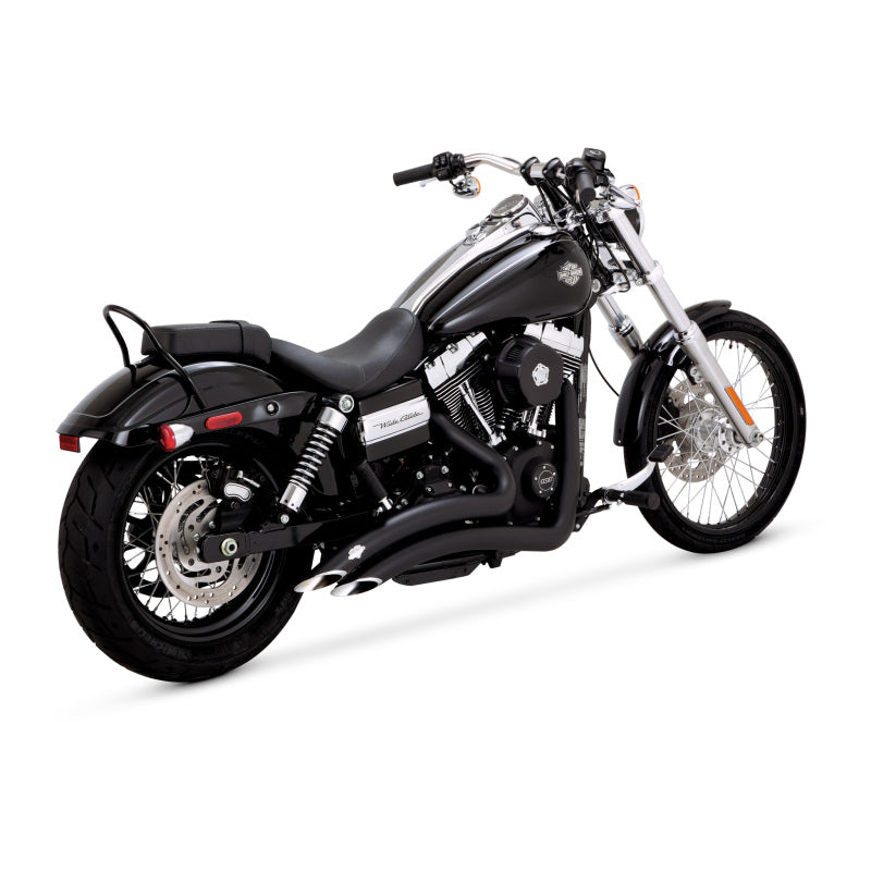 Vance and Hines Vance 43371 & Hines HD Dyna 06-17 Big Radius 2-2 Black PCX Full