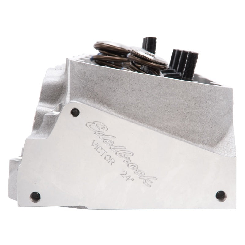 Edelbrock 61409 Race Cyl Head Musi CNC BBC Victor 24Deg Complete