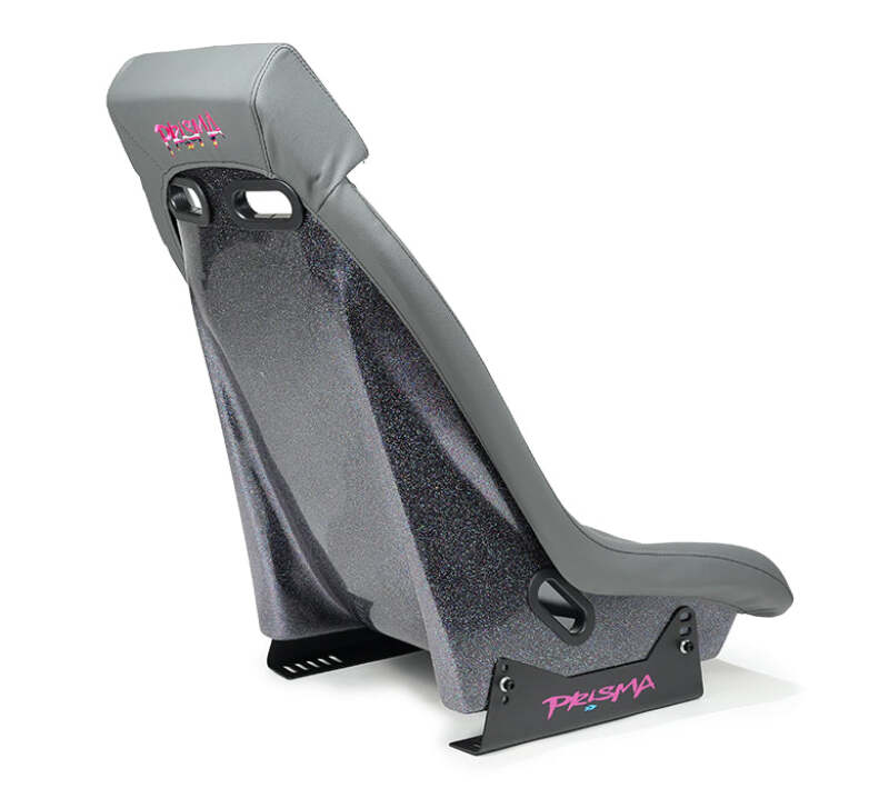 NRG PRI-150GM PRI-150GM GT Retro Bucket Seat -Gunmetal PVC Leather Gunmetal