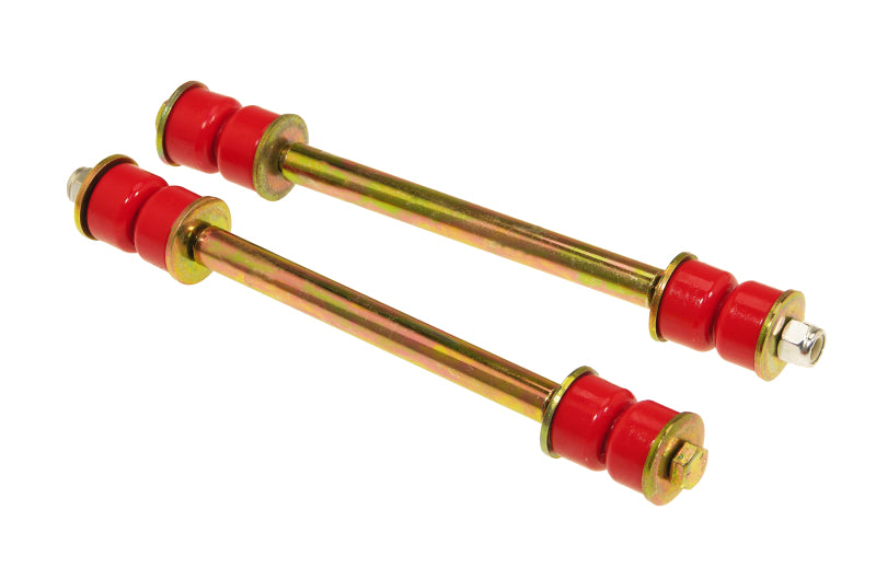 Prothane 19-419 Universal End Link Set - 7 3/8in Mounting Length - Red