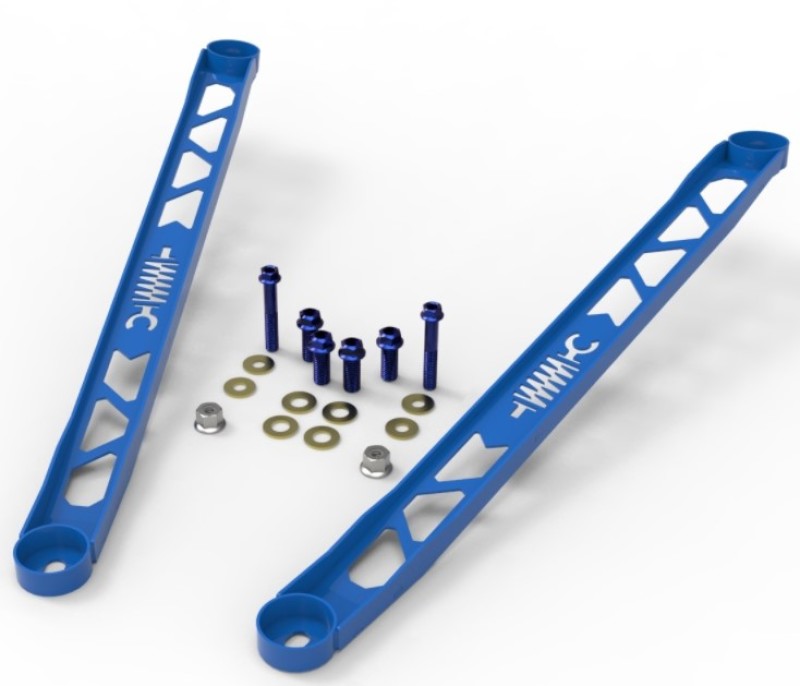 AFE 450-721003-L L 304 Stainless Steel Front Suspension Strut Brace Blue - fits