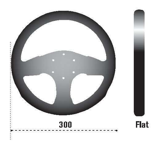 SPARCO 015P300SN Sparco Steering Wheel 300 Suede Black