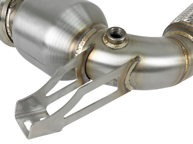 AFE 48-36322-HC d Steel Street Series Down-Pipe 14-19 MINI Cooper S L4-2.0L (t)