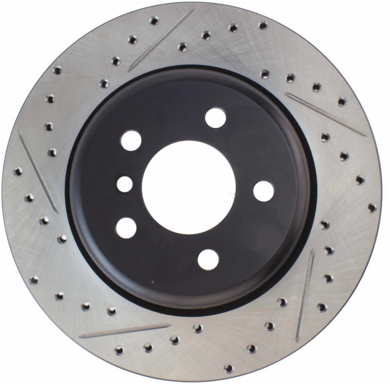 Stoptech 127.34131R 2011-2013 BMW 535i / 2012-2016 BMW 640i Slotted & Drilled Rear Right Brake Rotor