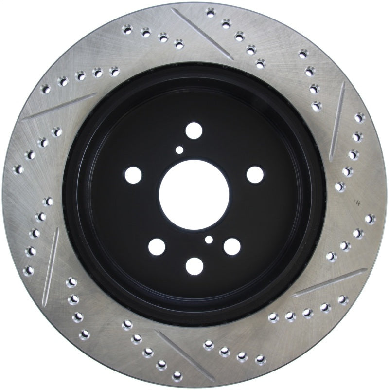 Stoptech 127.44141R Power Slot 06-11 Lexus GS Series / 06-12 IS350 Rear Right Drilled & Slotted Rotor