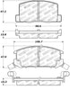 Stoptech 308.0657 Street Touring 1/90-95/00-05 Toyota MR2/Spyder Rear Brake Pads
