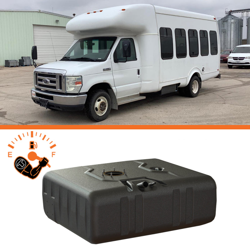 fits Titan Fuel Tanks 8020199 99-10 Ford Econoline Cut-Away Cab & Chassis 55 Gallon After-Axle Utility Fuel Tank