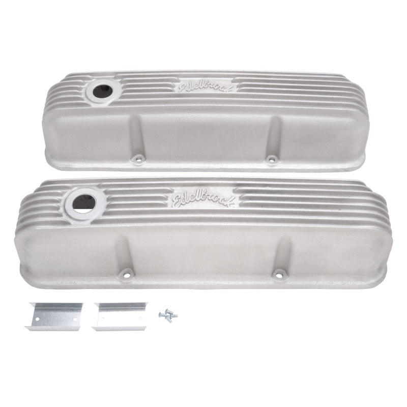 Edelbrock 41629 Valve Cover Classic Series fits Ford 1958-1976 FE V8 Satin