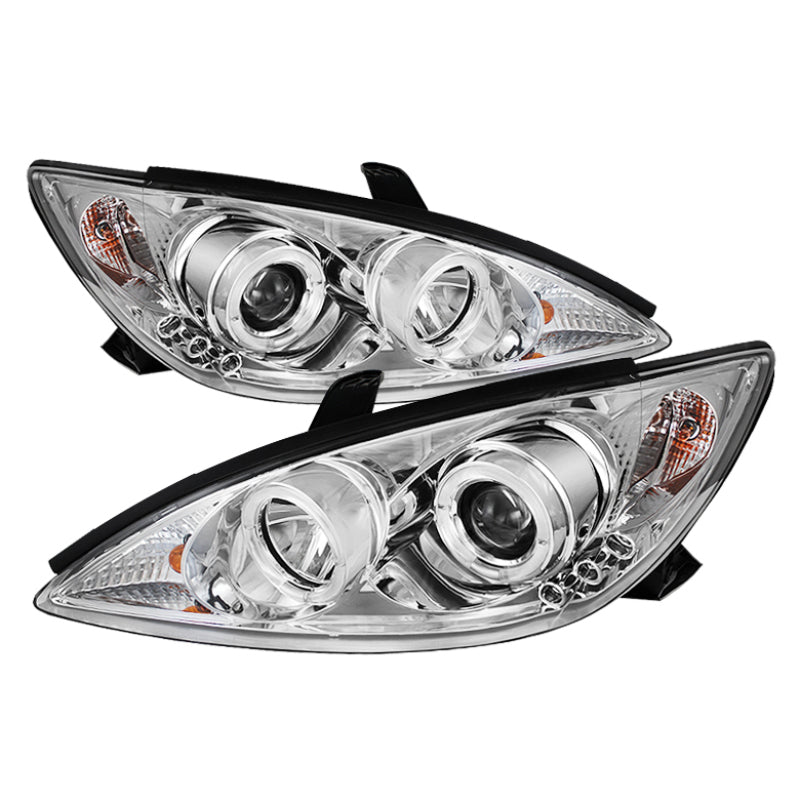 Spyder 5064318 fits Toyota 02-06 Camry Projector Headlights LED Halo LED Chrome