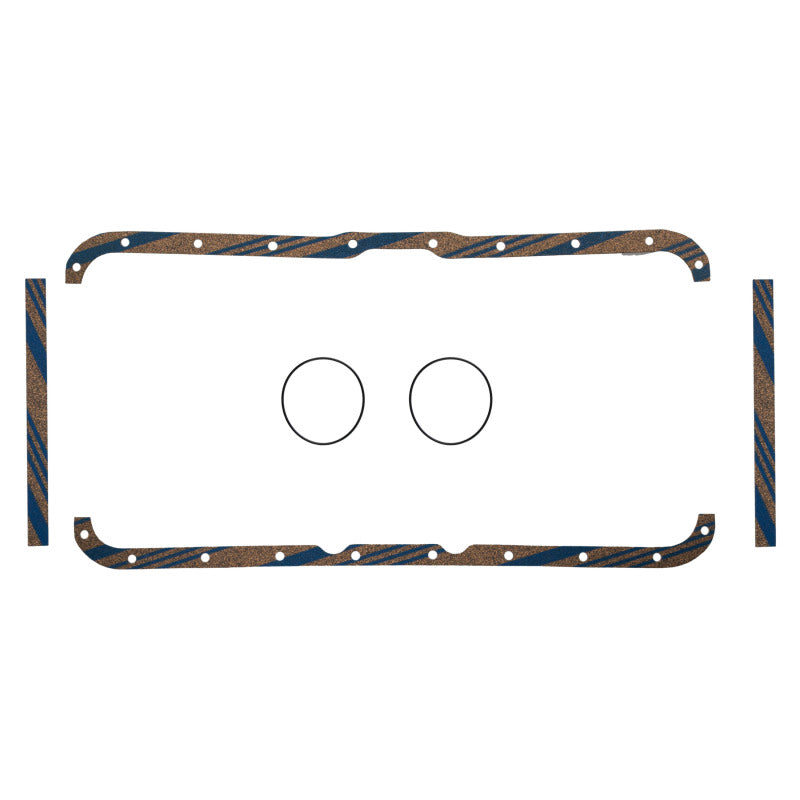 Fel-Pro OS915C OS 915 C Engine Oil Pan Gasket Set Blue Stripe cork-rubber