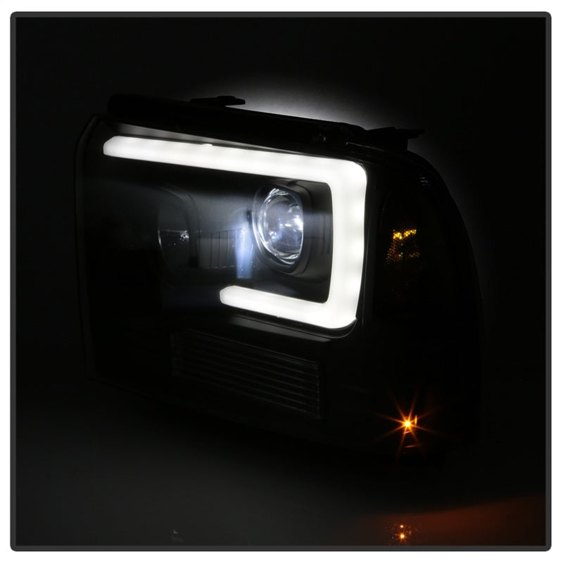 Spyder 5087911 fits Ford 05-07 F250/350/450 Super Duty Projector LED Black PRO-